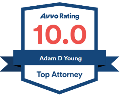 Avvo Rating 10.0 Adam D Young Top Attorney